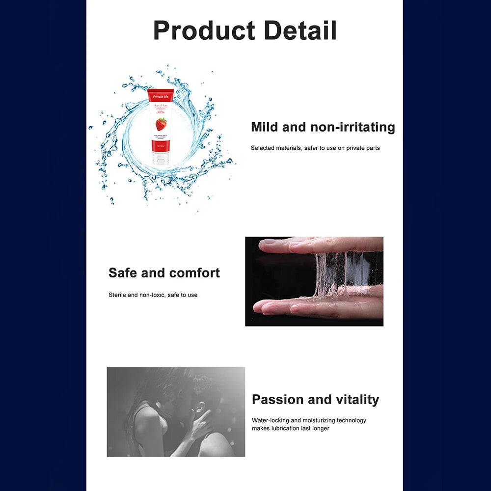 TLUDA Water-Based Lubricant 60 ml｜Unscented Smooth Lube｜Anal & Vaginal Use for Couples