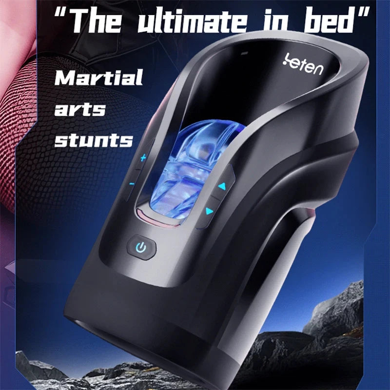 THRUSTING-PRO Male Masturbator – Auto Sucking Heating & High-Speed Thrusting Cup