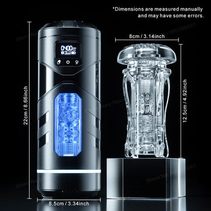 Automatic Heated ED Supports Masturbation Cup ｜ Realistic Vagina Suction Toy for Men