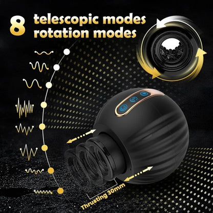 Automatic Male Masturbator | Thrusting & Rotating Sleeve | ED Supports