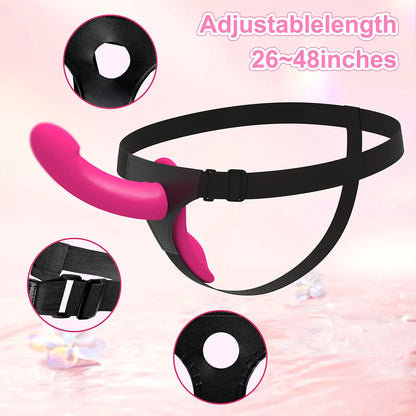 Wearable Strap-On Vibrator | Double Head Remote Control Toy for Couples