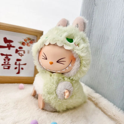 Labubu Doll Clothes – Cute Animal Onesie Penguin Shark Bee Dino for 17cm Blythe OB11 BJD