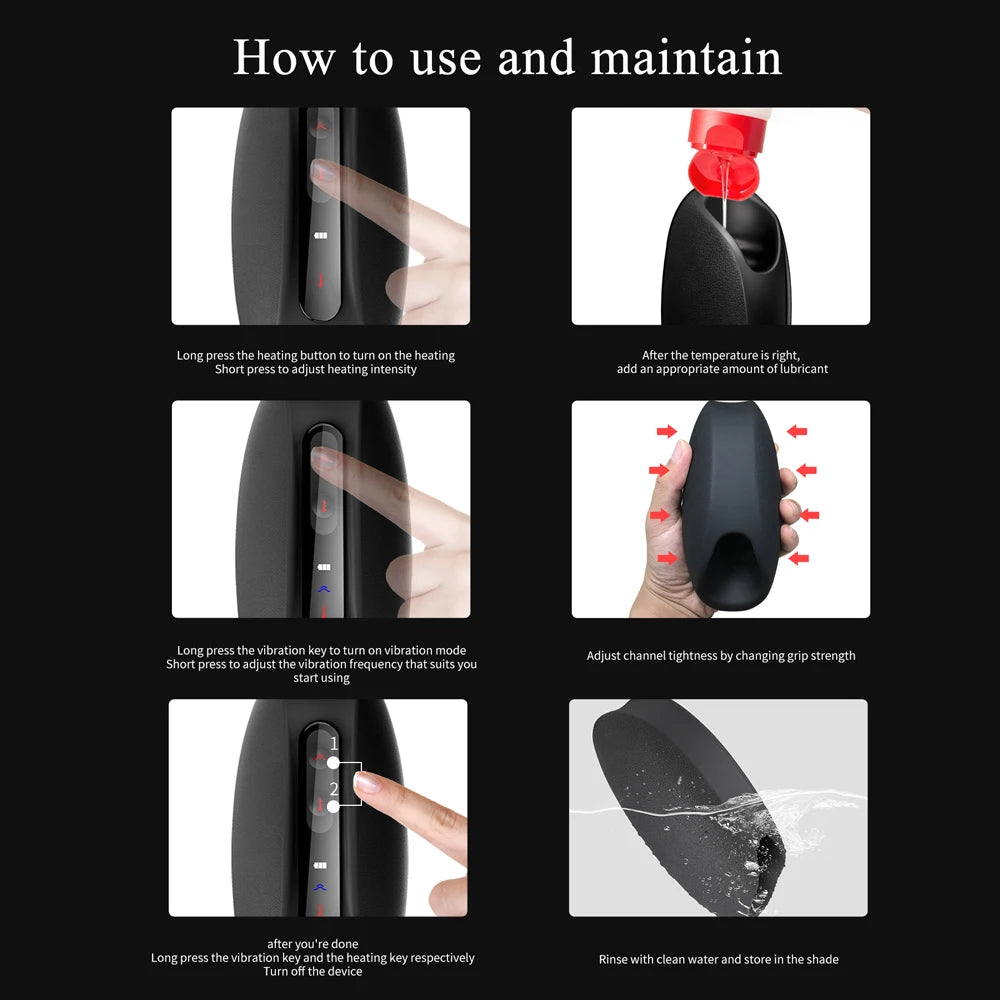 OTOUCH Deven Masturbator Sex Man Pulse Strike Double Vibration Glans Penis Massager Trainer Male Masturbation Goods For adults