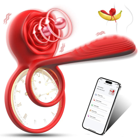 Vibrating Cock Ring Remote Control G-spot Clitoral Nipple Stimulator Penis Ring Vibrator Adult Sex Toys for Men Women Couples