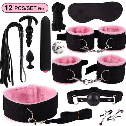 BDSM sexual couples kit erotic accessories handcuffs for session Anal plug sex game Adult Sexy Toys sexyshop