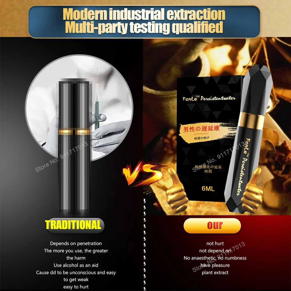 Men’s Delay Spray | Herbal Formula Non-Numbing Desensitizer | Long-Lasting Performance