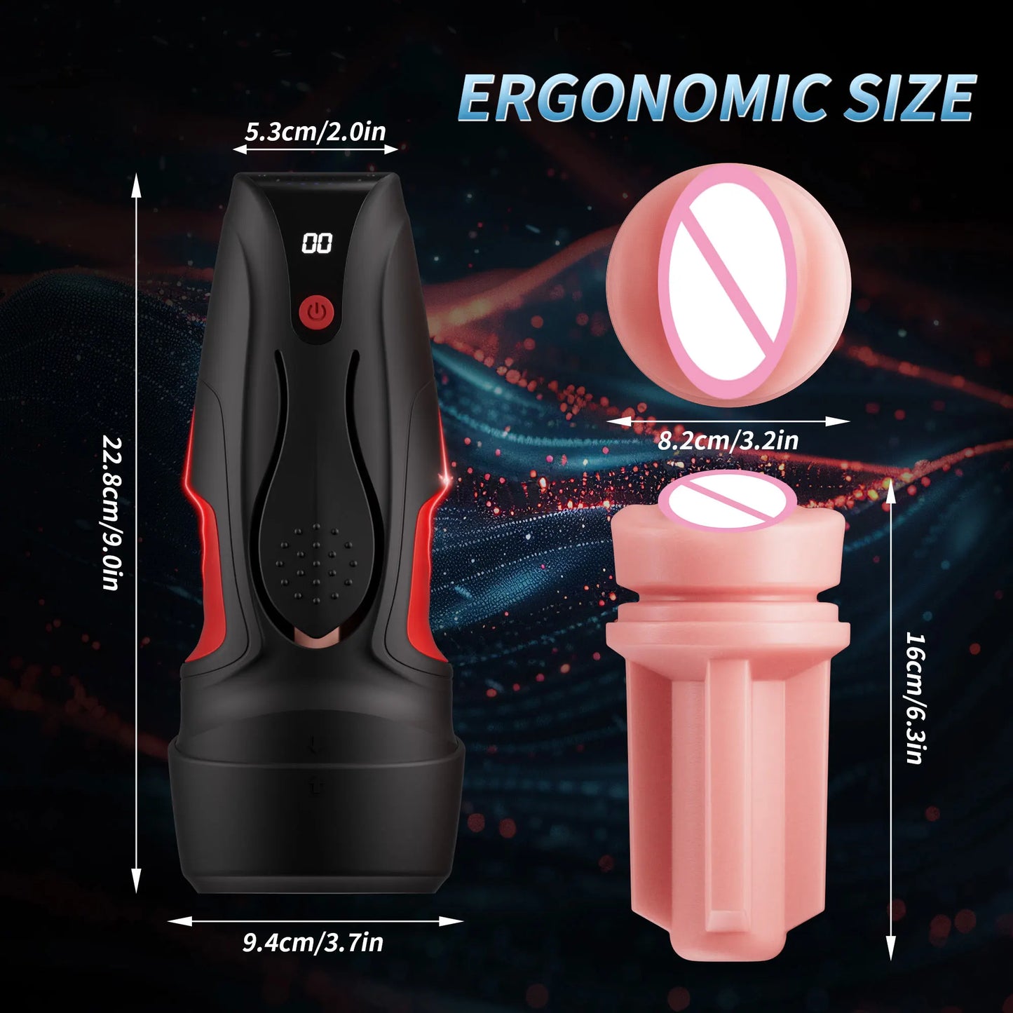 Automatic Squeezable Male Masturbator Cup｜ED Supports Pleasure Toy