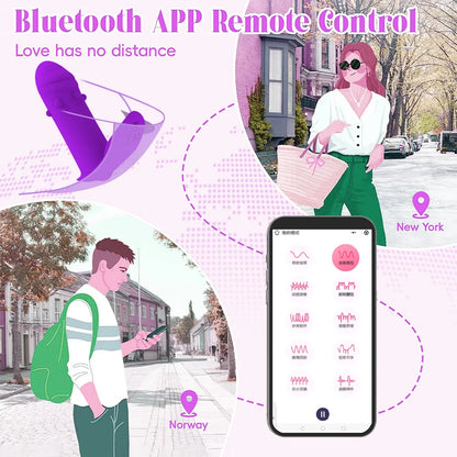 APP Control Wearable Panty Vibrator｜Hands-Free G-Spot & Clitoral Stimulation