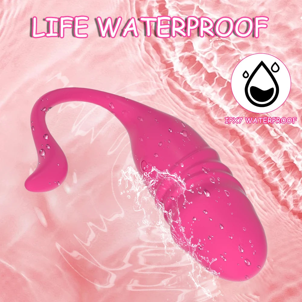 APP Wireless Bluetooth G Spot Vibrator Telescopic Dildo Vagina Love Egg