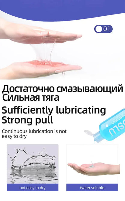 SMOSLU Water-Based Lubricant 200 ml｜Fruit Flavour Lube Banana Chocolate Sugar ｜Body & Anal Use