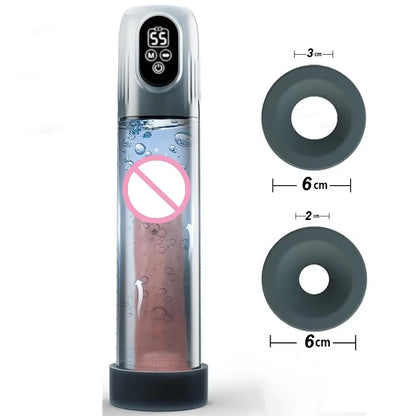 LCD Electric Penis Pump | Vacuum Enlargement Trainer | ED Erection Aid