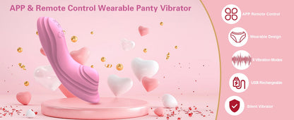 APP Wearable Vibrator｜9-Mode Clitoral Stimulator & Remote Panty Toy for Women