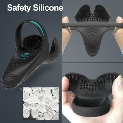 Remote Control Male Massage Ring | Testicle & Perineum Vibrator | Circulation & ED Support
