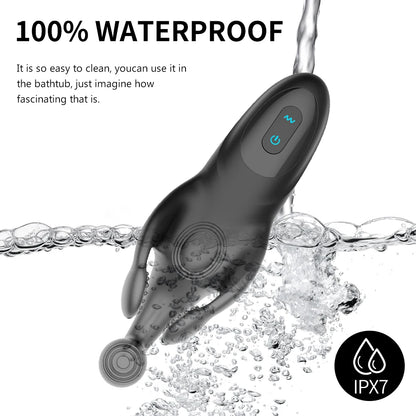 10-Speed Silicone Testicle & Prostate Massager for Men | ED Support & Couple Use