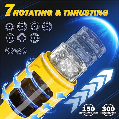 Automatic Thrusting & Rotating Male Masturbator｜ED Supports Cup