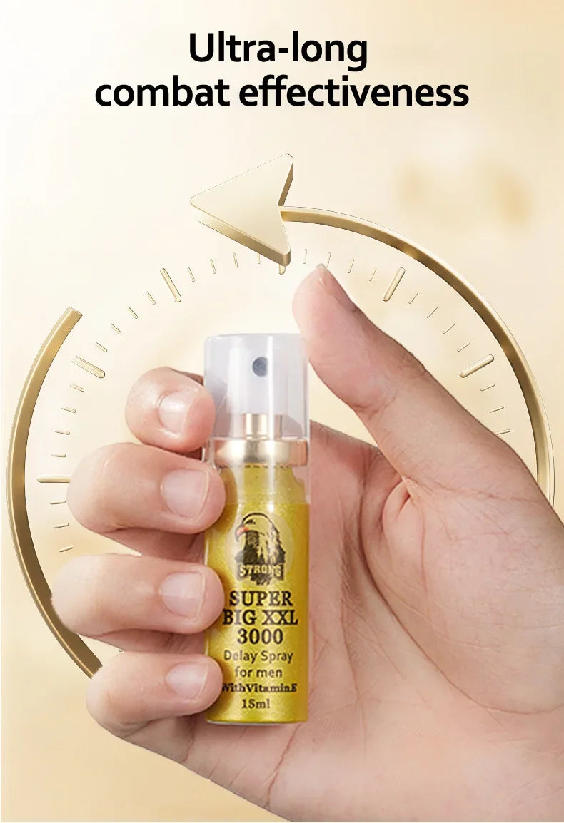 Men’s Premium Delay Spray｜Imported Formula｜Fast-Absorbing, Invisible Long-Lasting (15ml)