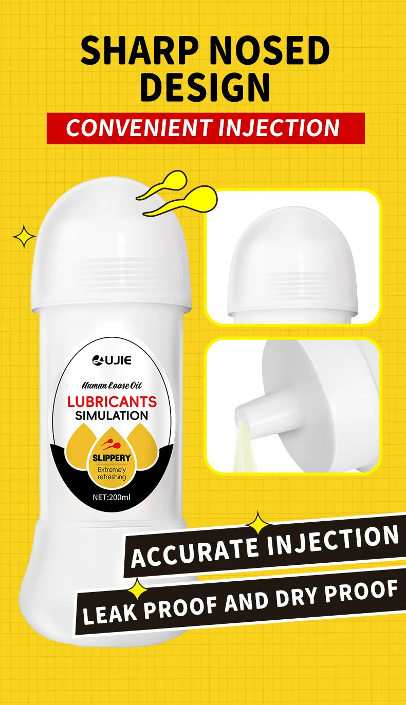 Imitation Semen Lubricant Love Gel Water Based Vaginal Anal Lubricantion Oil Sex Toys