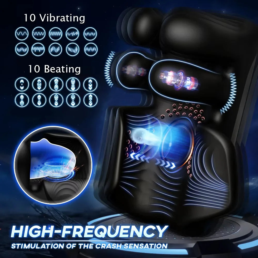 Automatic Glans Trainer Vibrator for Men – Delay Training, Finger Control, USB Charging
