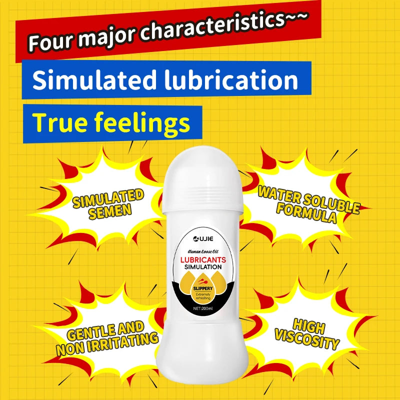 Imitation Semen Lubricant Love Gel Water Based Vaginal Anal Lubricantion Oil Sex Toys