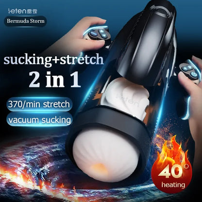 High Speed Thrusting Male Masturbator Machine Automatic Sucking Heating ED Supports