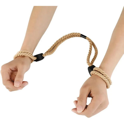 BDSM Bondage Cuffs Set Wrist Ankle Ties Rope Restraints for Roleplay Fun