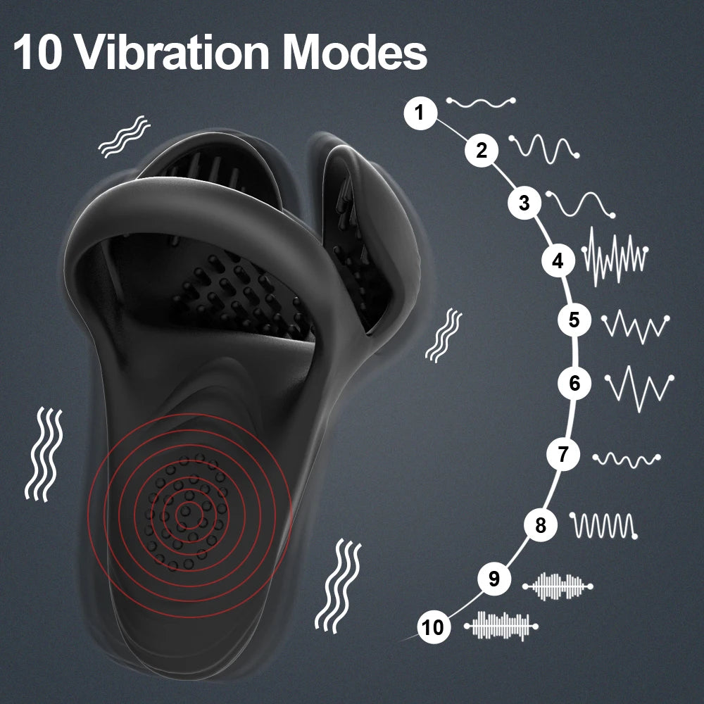 Remote Control Male Massage Ring | Testicle & Perineum Vibrator | Circulation & ED Support