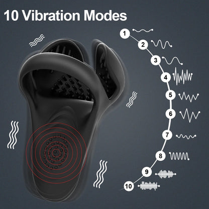 Remote Control Male Massage Ring | Testicle & Perineum Vibrator | Circulation & ED Support