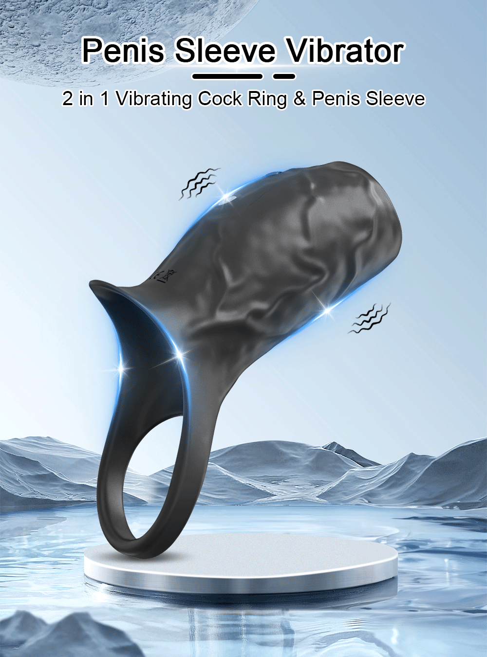 Vibrating Penis Sleeve & Triple Cock Ring｜ED Supports for Men