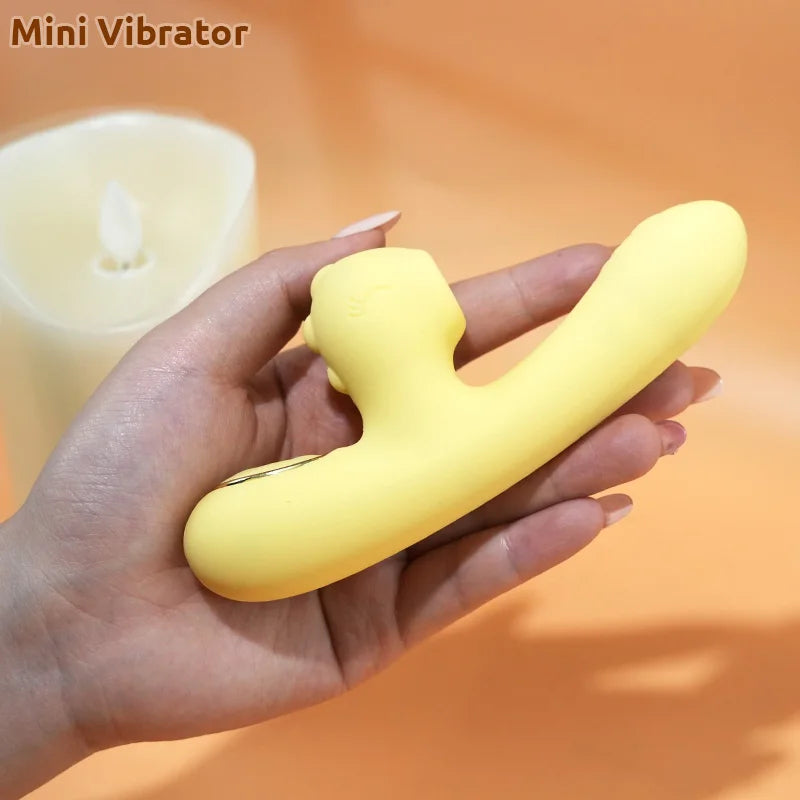 Rabbit Vibrator with Suction & G-Spot Massage – Dual Motor Clitoral Sex Toy for Women