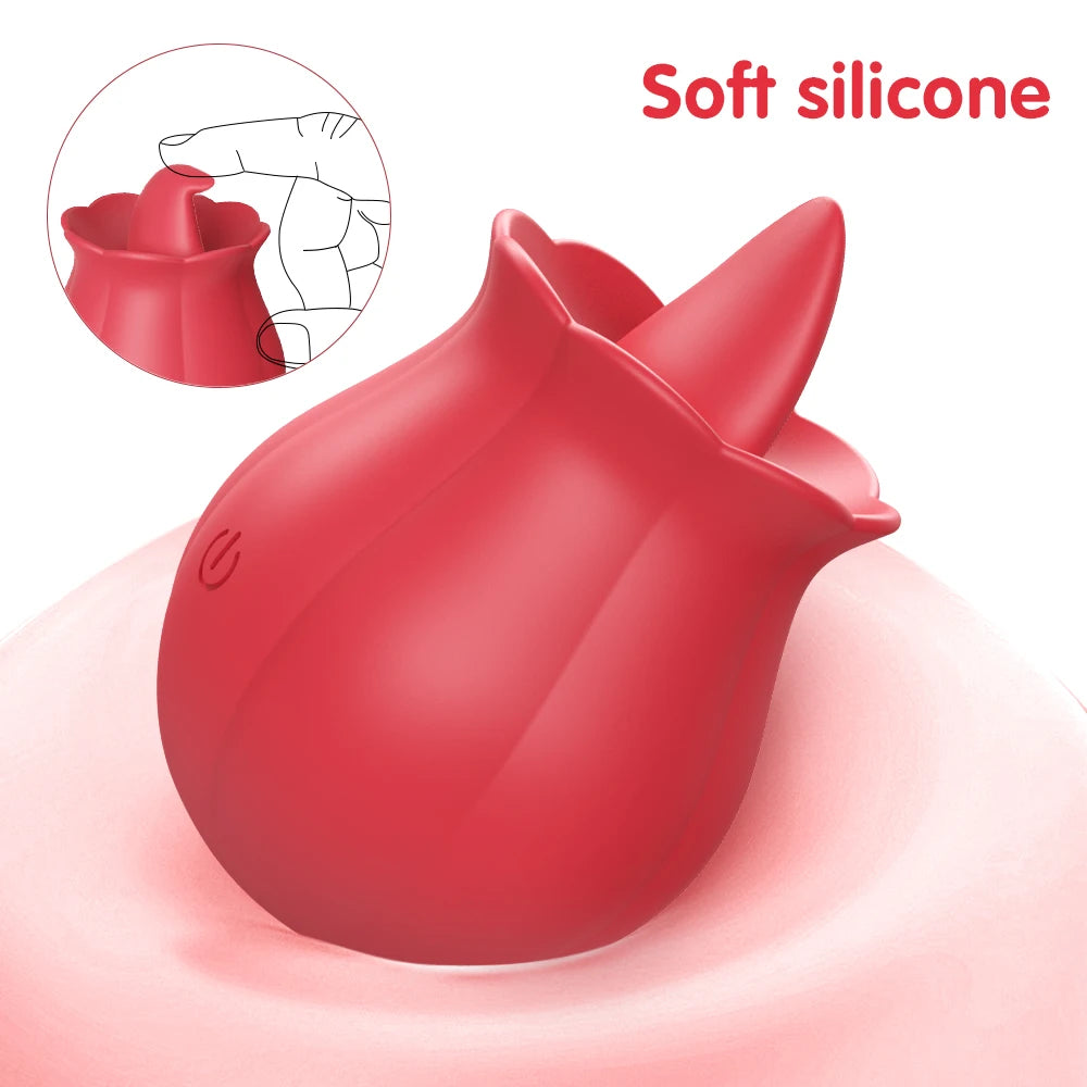 Silent Rose-Style Personal Massager with Gentle Pulsation and Soothing Touch