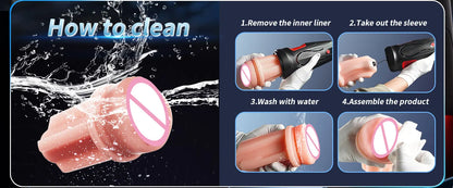 Automatic Squeezable Male Masturbator Cup｜ED Supports Pleasure Toy