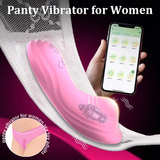 APP Wearable Vibrator｜9-Mode Clitoral Stimulator & Remote Panty Toy for Women
