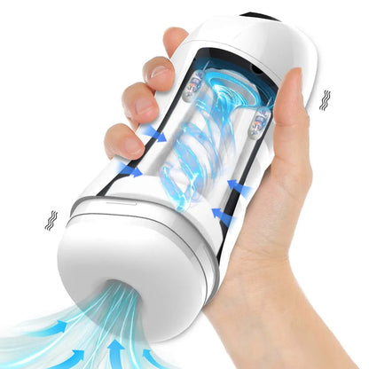 Auto Suction Vibrating Male Cup Hands-Free Personal Wellness Device for Men