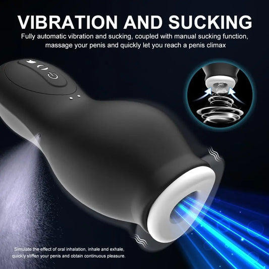 Automatic Male Masturbator Vagina Pussy Sucking Vibration Blowjob Sex Toys