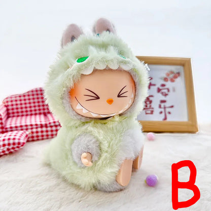 Labubu Doll Clothes – Cute Animal Onesie Penguin Shark Bee Dino for 17cm Blythe OB11 BJD