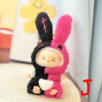 Labubu Doll Clothes – Cute Animal Onesie Penguin Shark Bee Dino for 17cm Blythe OB11 BJD