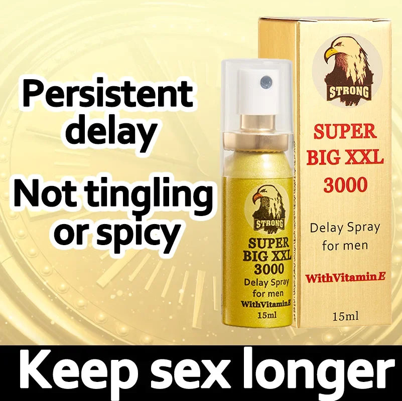 Men’s Premium Delay Spray｜Imported Formula｜Fast-Absorbing, Invisible Long-Lasting (15ml)