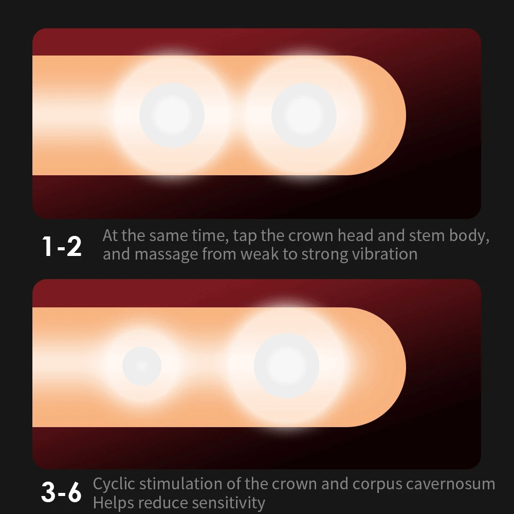OTOUCH Deven Masturbator Sex Man Pulse Strike Double Vibration Glans Penis Massager Trainer Male Masturbation Goods For adults
