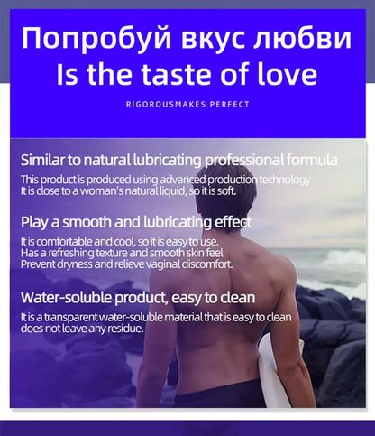 SMOSLU Water-Based Lubricant 200 ml｜Fruit Flavour Lube Banana Chocolate Sugar ｜Body & Anal Use