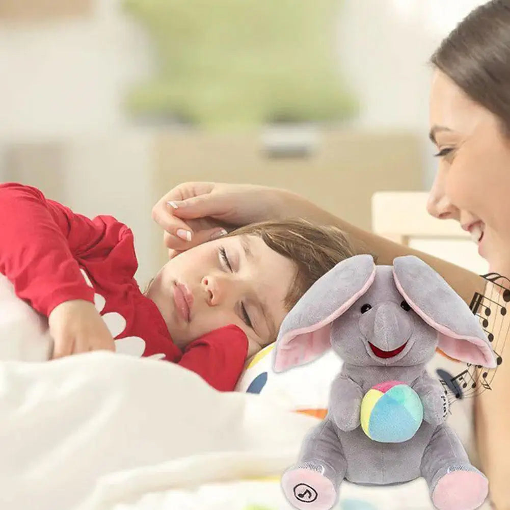 Hide and Seek Elephant Plush Toy Singing Musical Interactive Baby Gift
