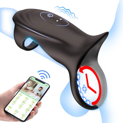 Penis Sleeve Vibrator Ejaculation Delay CockRing Stimulation ED Supports