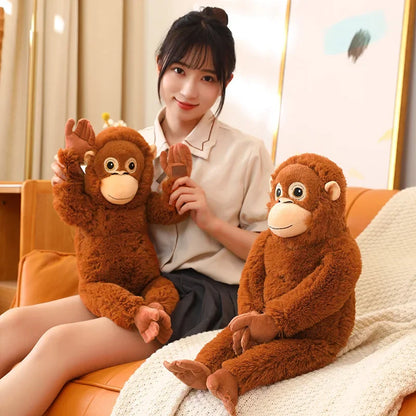 Cartoon Gorilla Plush Toy Large Monkey Stuffed Doll Soft Kids Gift
