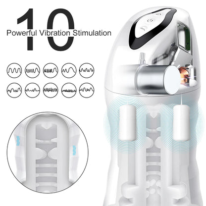 Auto Suction Vibrating Male Cup Hands-Free Personal Wellness Device for Men
