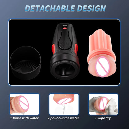 Automatic Squeezable Male Masturbator Cup｜ED Supports Pleasure Toy