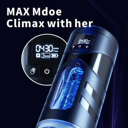 Automatic Heated ED Supports Masturbation Cup ｜ Realistic Vagina Suction Toy for Men