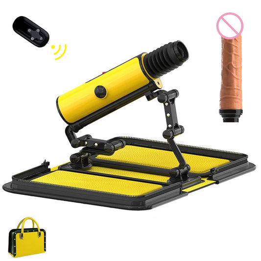Foldable Hands-Free Automatic Thrusting Machine | Wireless Telescopic Sex Device