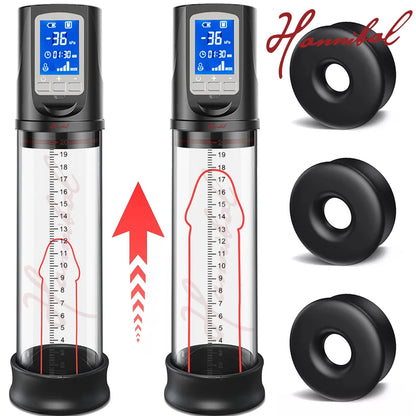 Hannibal LCD Electric Penis Pump | Enlargement Trainer | ED Support for Men
