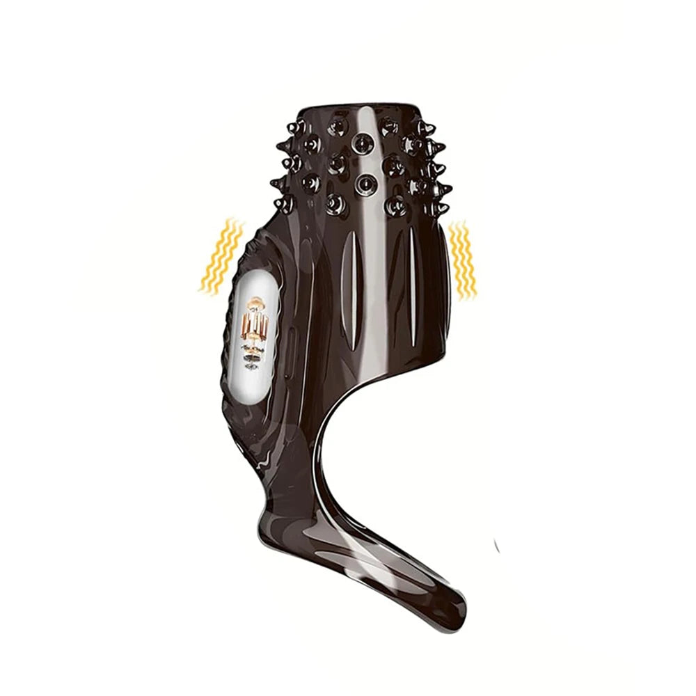 Male Enlargement Delay Vibrators Clits Massager Cock Ring Vibrating Penis Cover