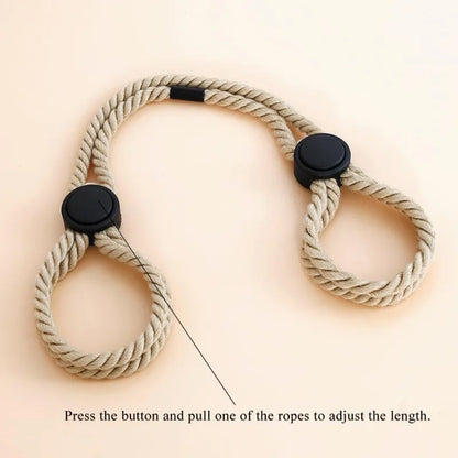 BDSM Bondage Cuffs Set Wrist Ankle Ties Rope Restraints for Roleplay Fun