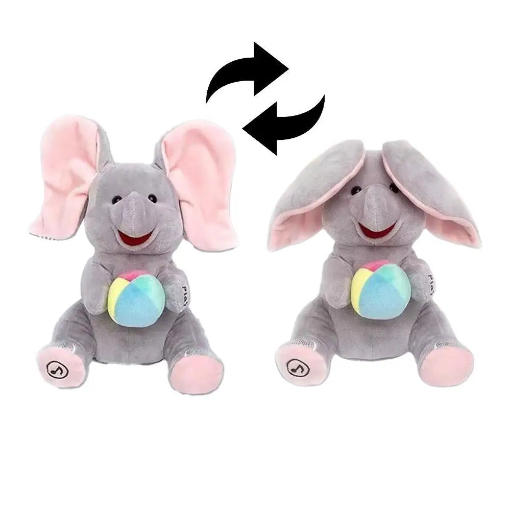 Hide and Seek Elephant Plush Toy Singing Musical Interactive Baby Gift